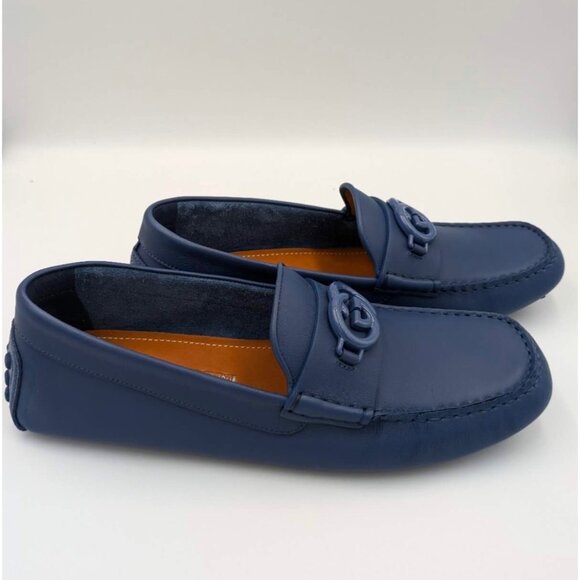 Gucci Men’s Leather Moccasins Clove Calf Soft Loafers Washed Indigo 692379 UK6.5 main image 5
